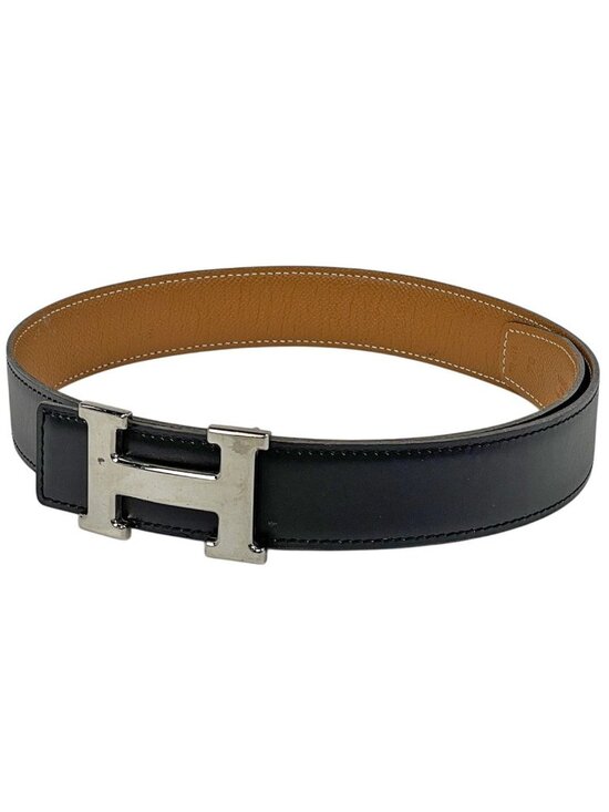 Hermes Constance Reversible Belt Box Calf Black Brown